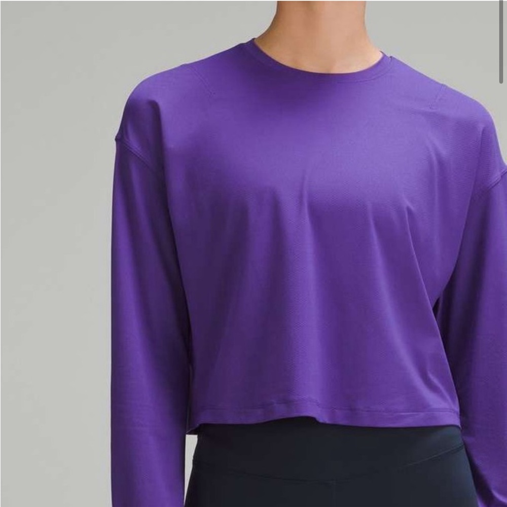 RARE NWT Lululemon Abrasion-Resistant Training Long-Sleeve ShirtPetrol Purple - Picture 2 of 7